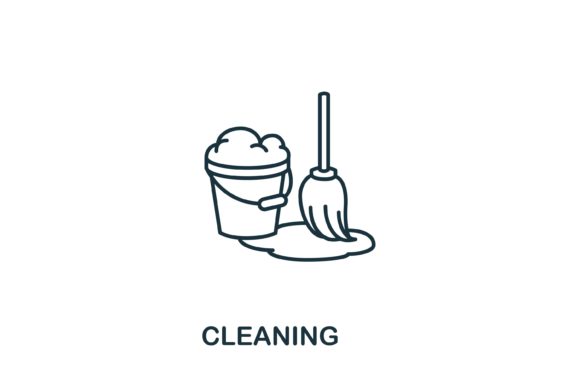 Cleaning Icon: Streamline Visual Communication with Versatile Design Elements