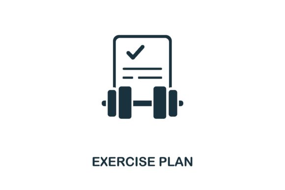 Exercise Plan Icon: A Simple Visual for Healthy Living