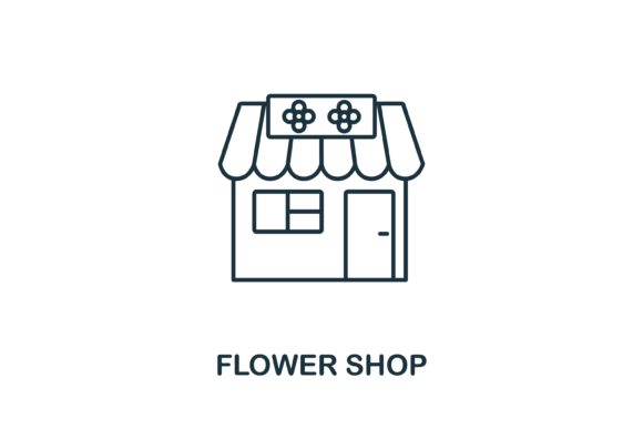 Flower Shop Icon from Garden Collection: A Strategic Design Asset for Modern Creatives