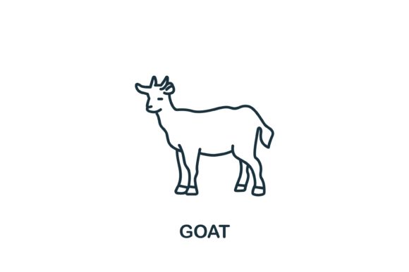 Goat Icon for Creative Design Projects