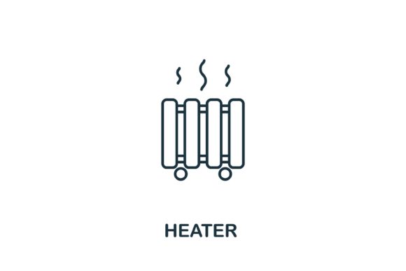 Heater Icon from Household Collection: Strategic Value in Visual Communication