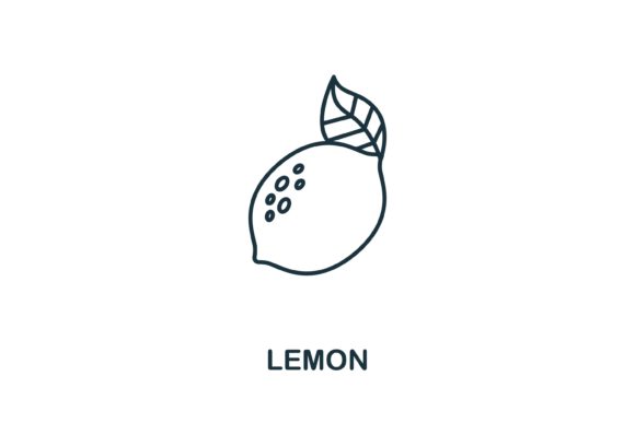 Lemon Icon from Fruits Collection: A Versatile Design Element for Modern Creatives