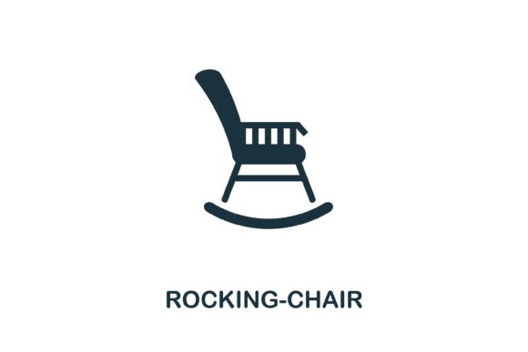 Rocking-Chair Icon: A Versatile Design Asset for Modern Workflows