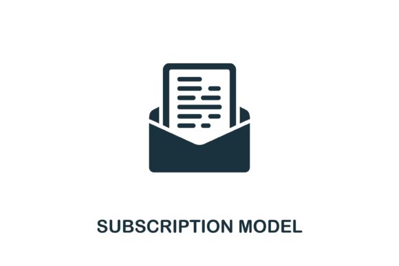Subscription Model Icon: Simple Design for Clear Communication