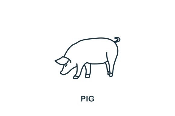 The Rising Popularity of the Pig Icon from Home Animals Collection in Modern Design
